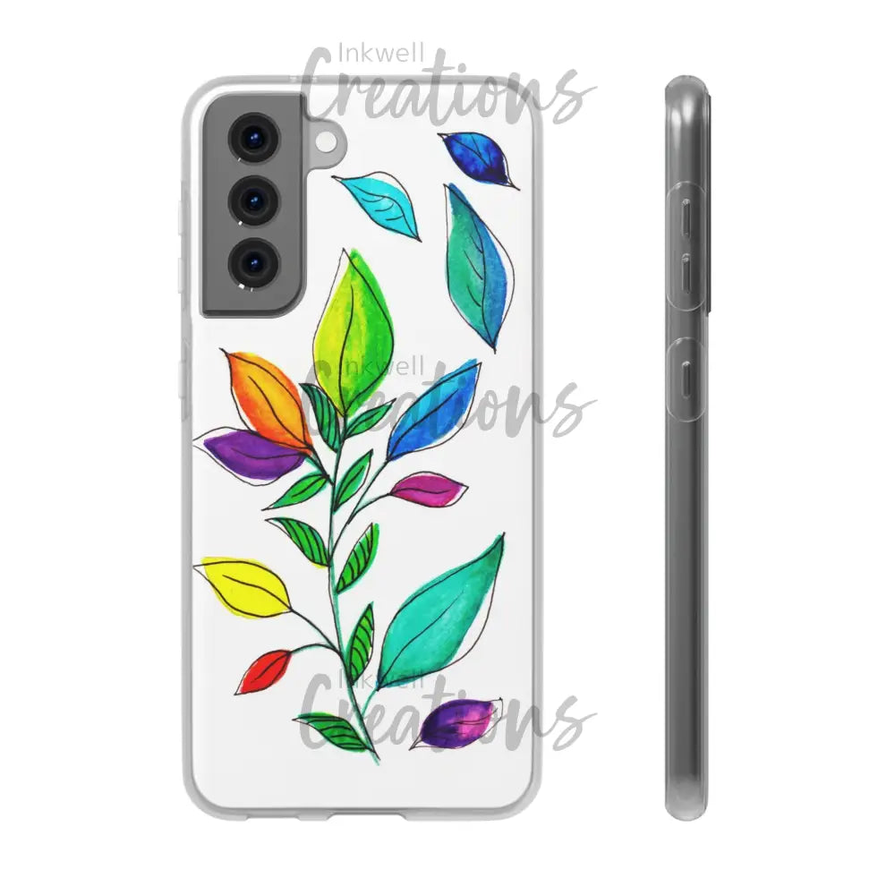 Watercolour Leaves - Flexi Case Phone