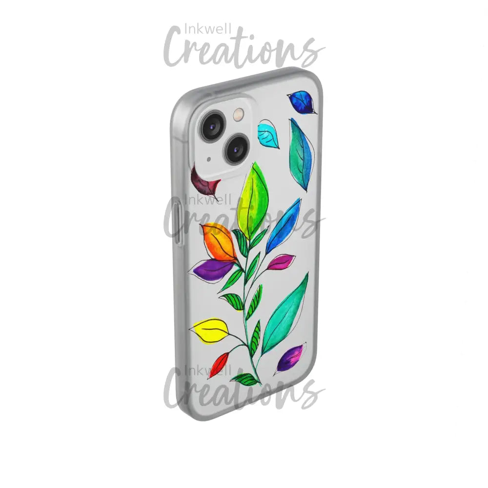 Watercolour Leaves - Flexi Case Phone
