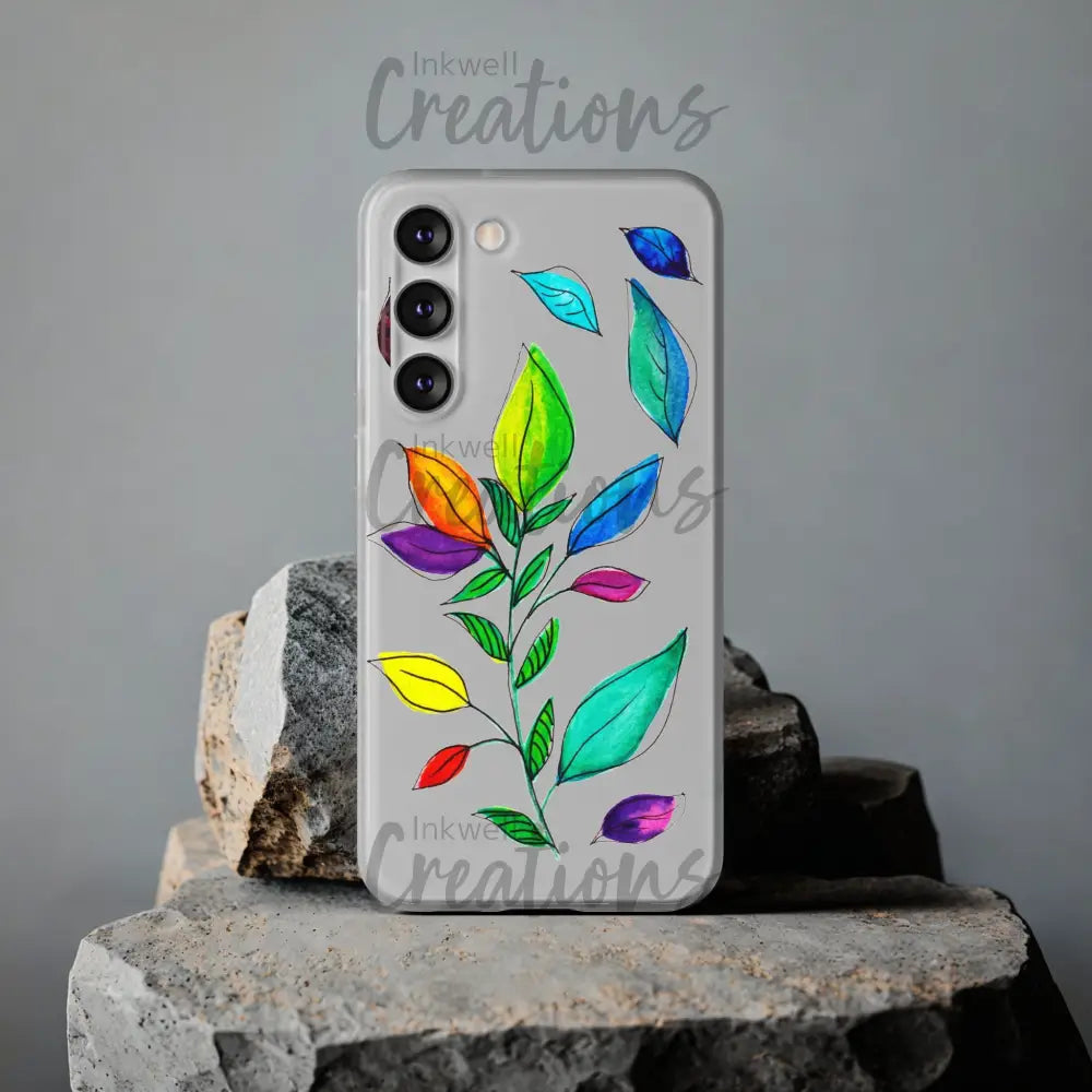 Watercolour Leaves - Flexi Case Phone