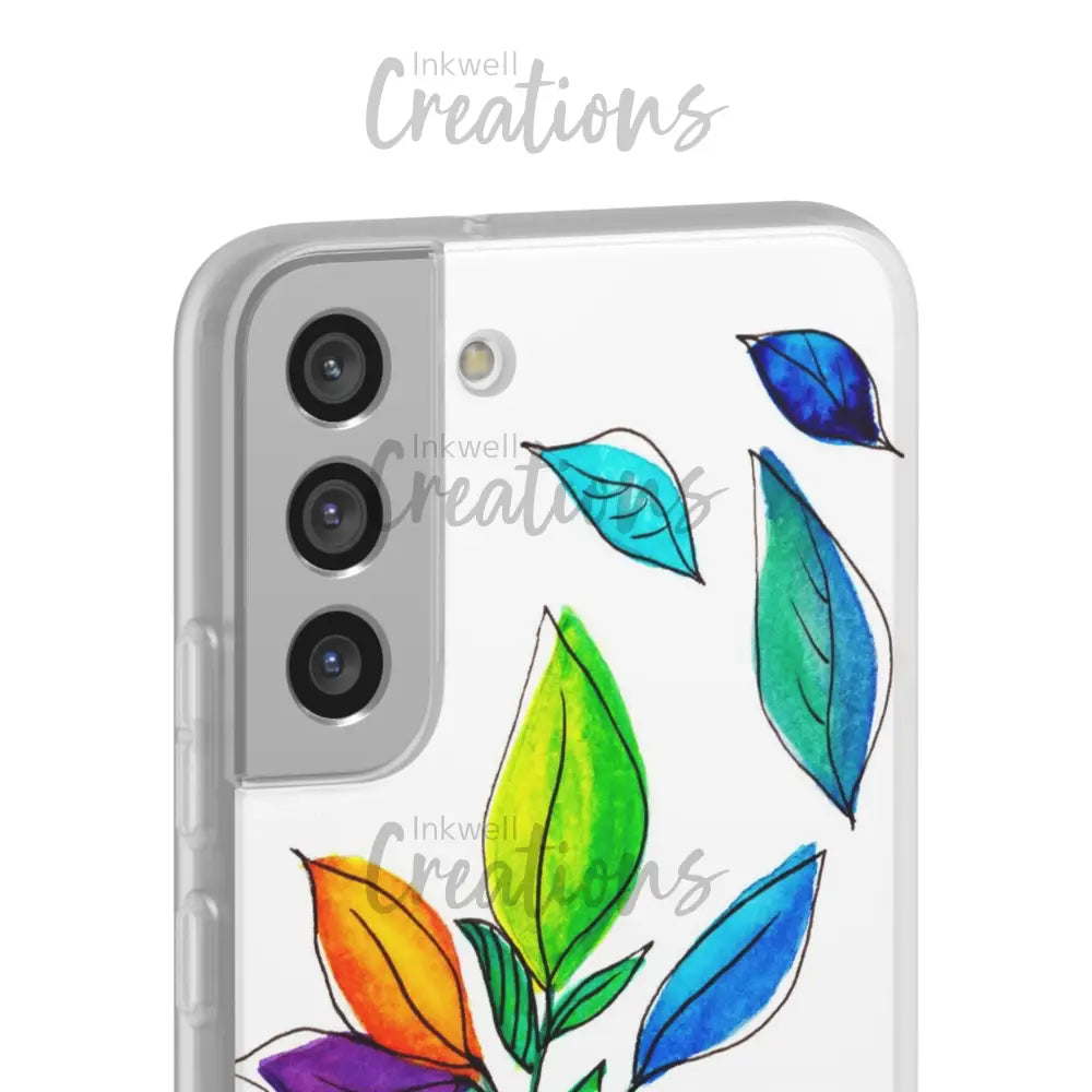Watercolour Leaves - Flexi Case Phone