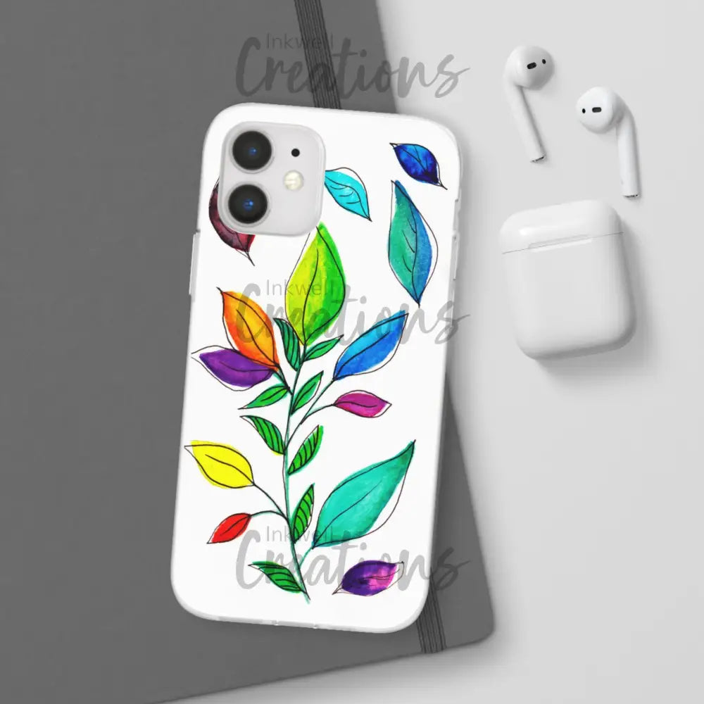 Watercolour Leaves - Flexi Case Phone