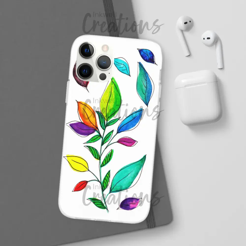 Watercolour Leaves - Flexi Case Phone
