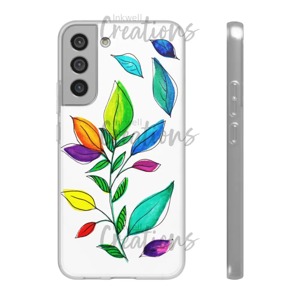 Watercolour Leaves - Flexi Case Phone
