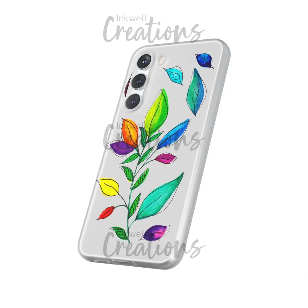 Watercolour Leaves - Flexi Case Phone