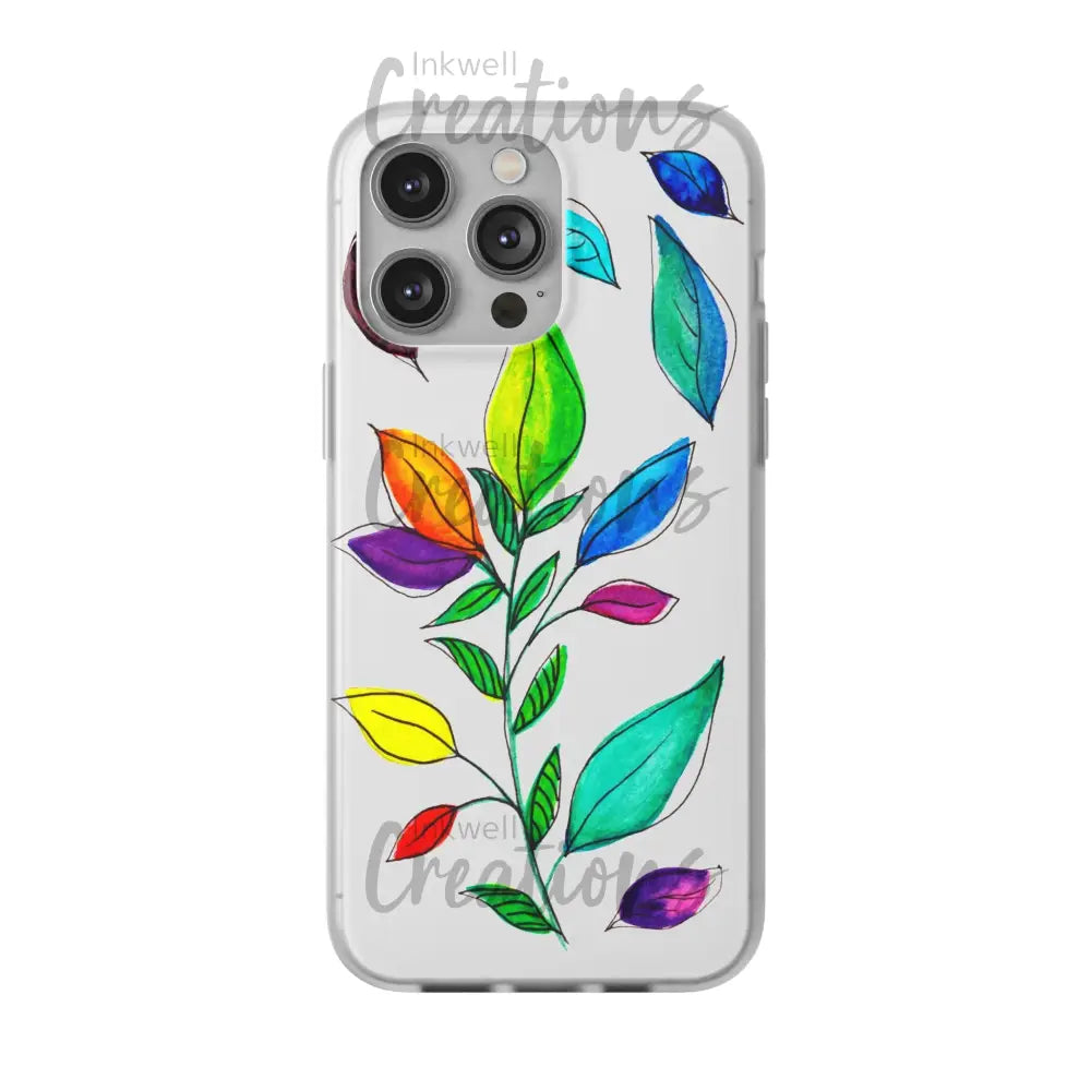 Watercolour Leaves - Flexi Case Phone