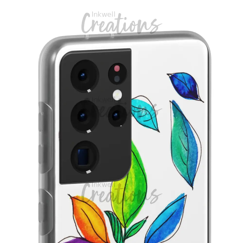 Watercolour Leaves - Flexi Case Phone