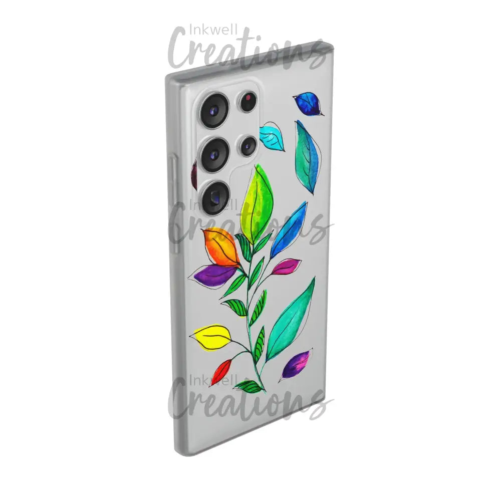 Watercolour Leaves - Flexi Case Phone