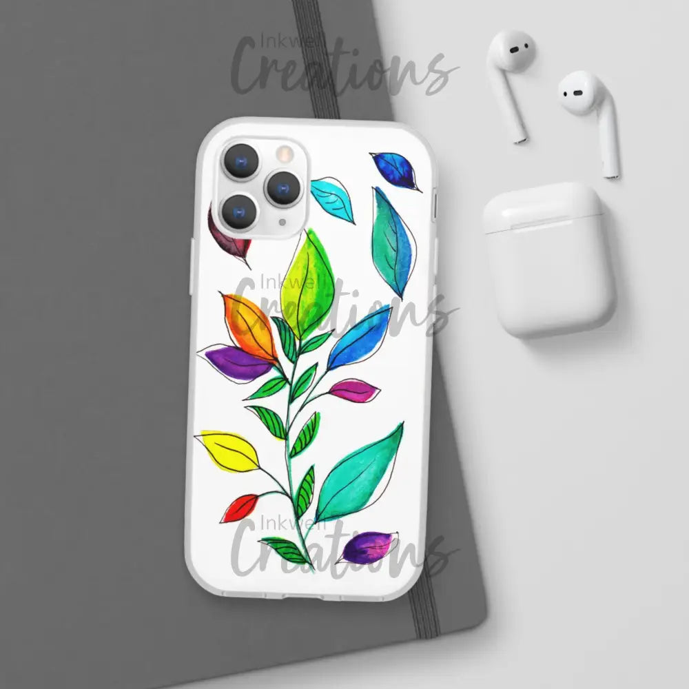 Watercolour Leaves - Flexi Case Phone