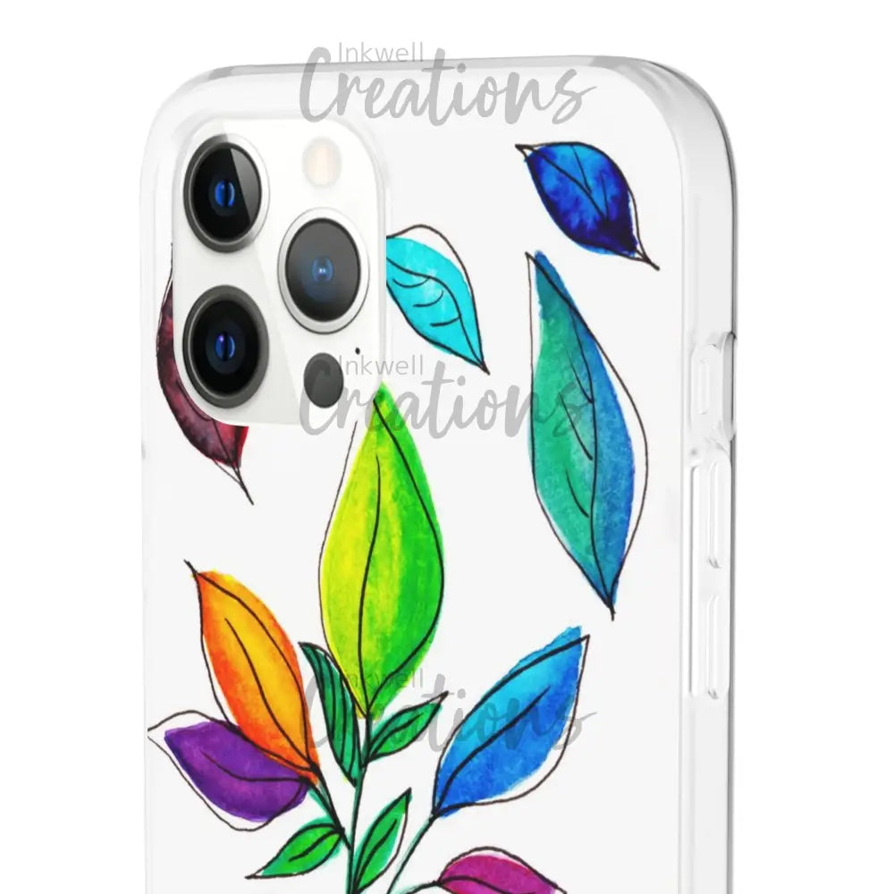Watercolour Leaves - Flexi Case Phone