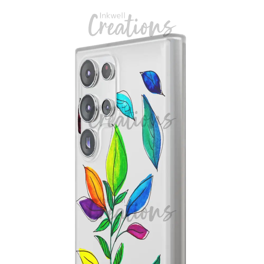 Watercolour Leaves - Flexi Case Phone