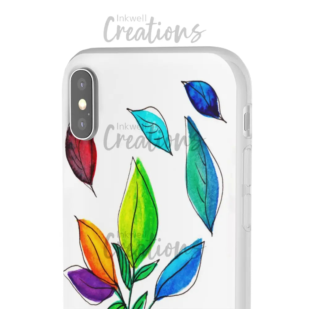 Watercolour Leaves - Flexi Case Phone