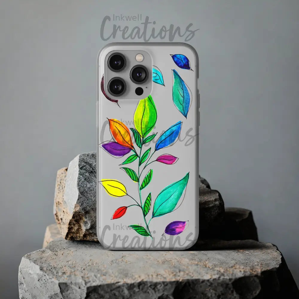 Watercolour Leaves - Flexi Case Phone