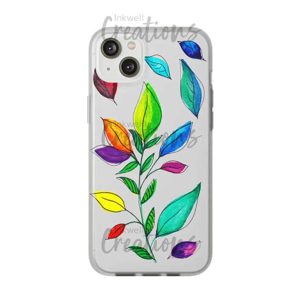 Watercolour Leaves - Flexi Case Phone