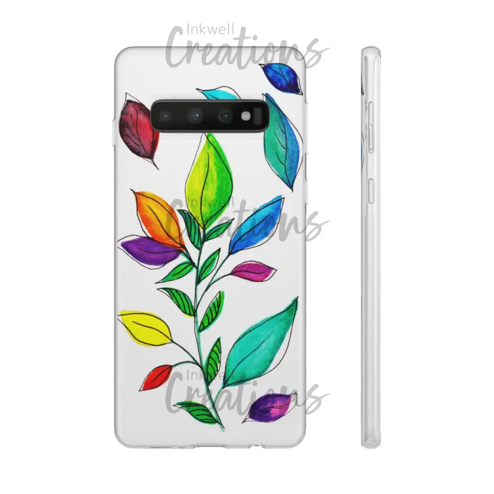 Watercolour Leaves - Flexi Case Phone