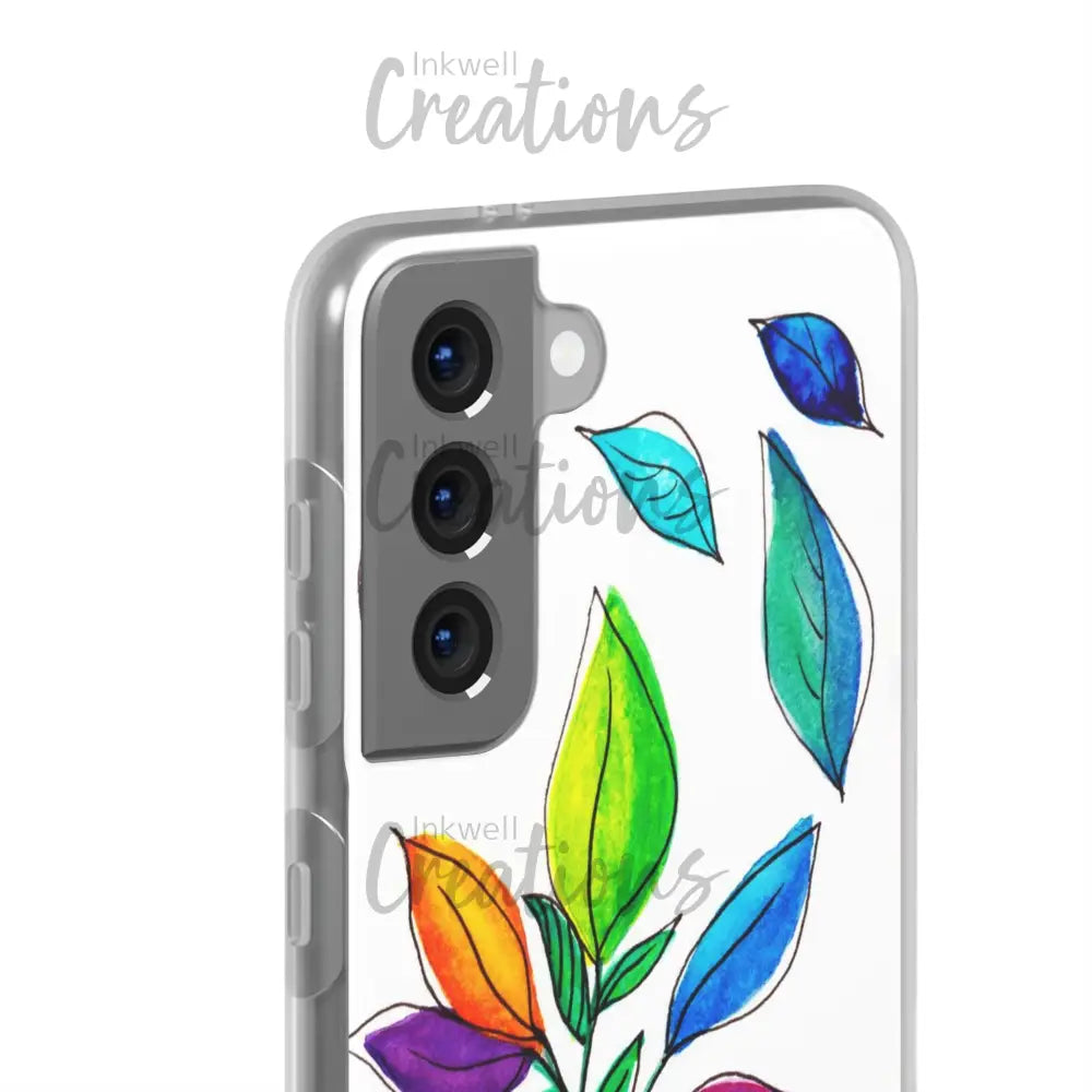 Watercolour Leaves - Flexi Case Phone