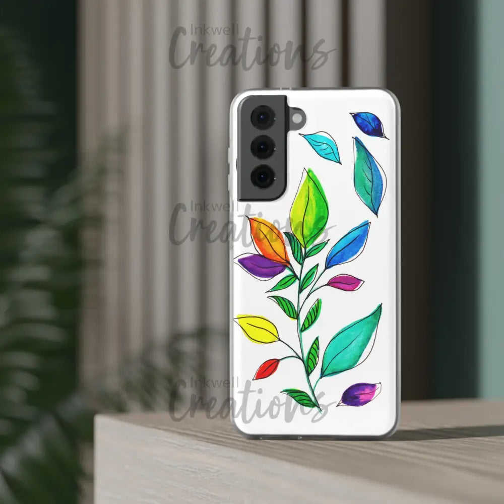 Watercolour Leaves - Flexi Case Phone