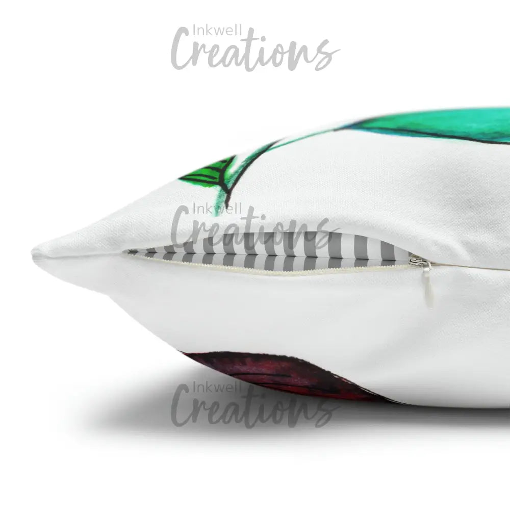 Watercolour Leaves - Polyester Cushion Cover Home Decor