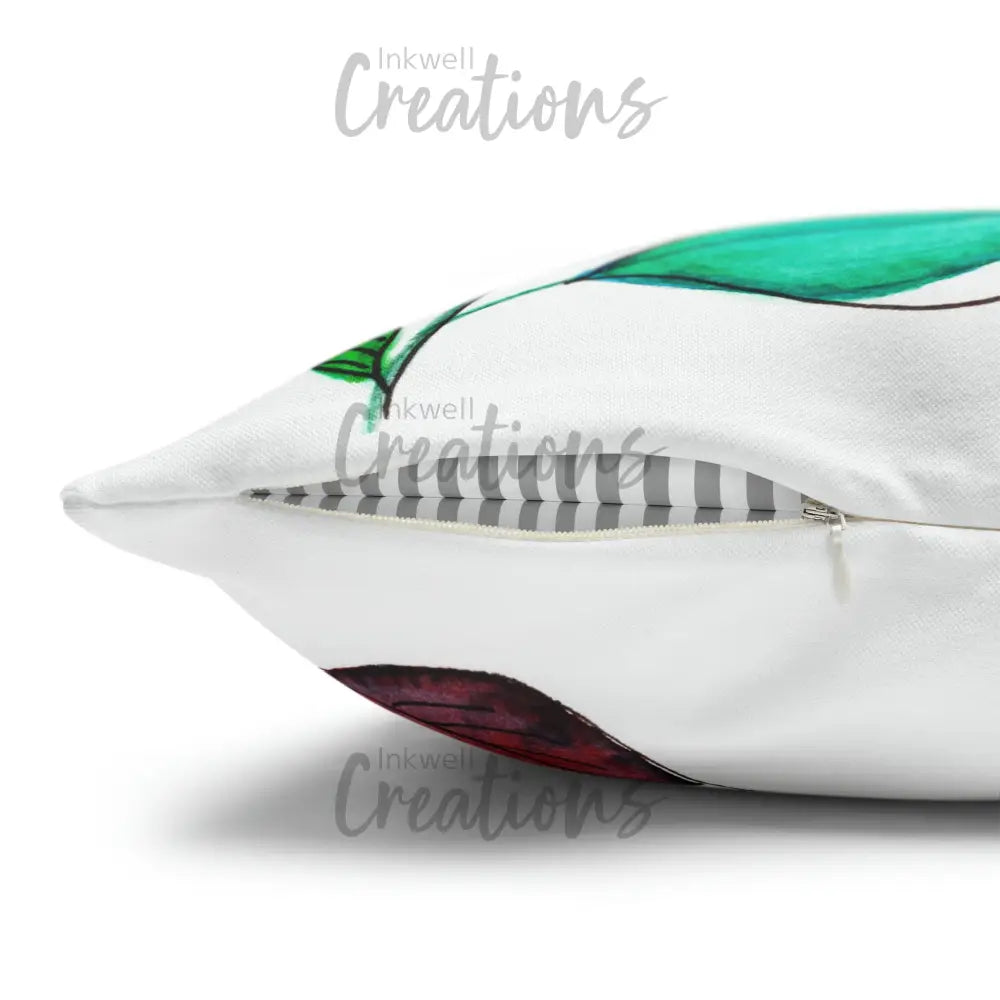 Watercolour Leaves - Polyester Cushion Cover Home Decor