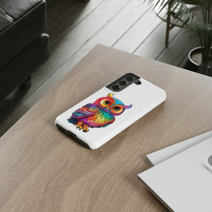 Rainbow Owl Tough Phone Case