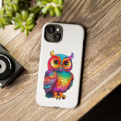 Rainbow Owl Tough Phone Case