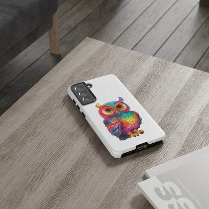 Rainbow Owl Tough Phone Case