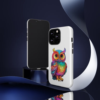 Rainbow Owl Tough Phone Case