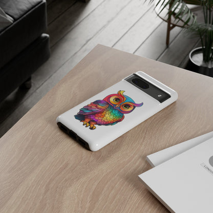 Rainbow Owl Tough Phone Case