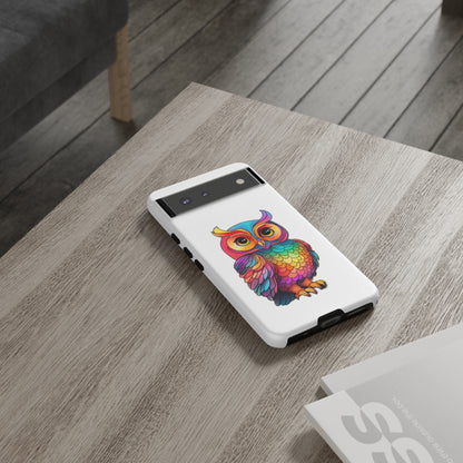 Rainbow Owl Tough Phone Case