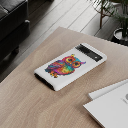 Rainbow Owl Tough Phone Case
