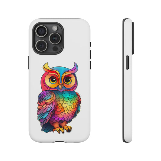 Rainbow Owl Tough Phone Case