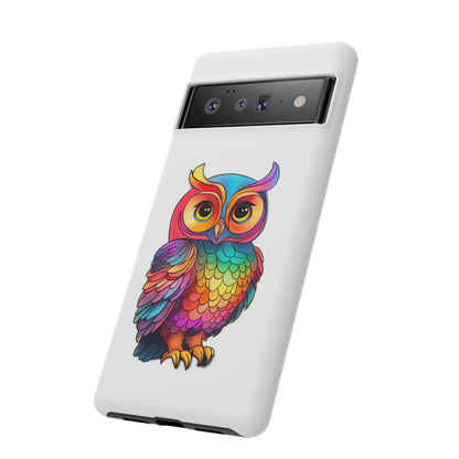 Rainbow Owl Tough Phone Case