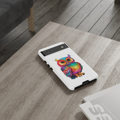Rainbow Owl Tough Phone Case