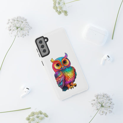 Rainbow Owl Tough Phone Case