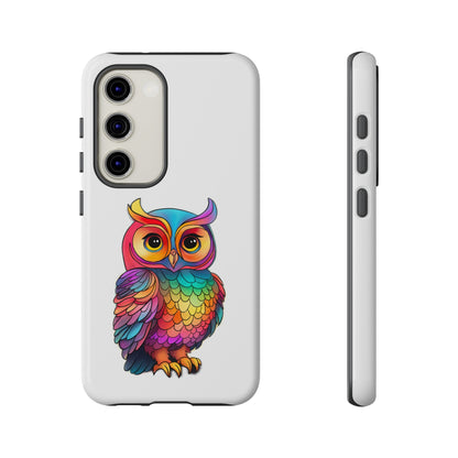 Rainbow Owl Tough Phone Case