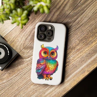 Rainbow Owl Tough Phone Case
