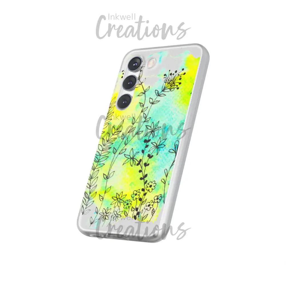 Bloomin Watercolour Flowers - Flexi Case Phone