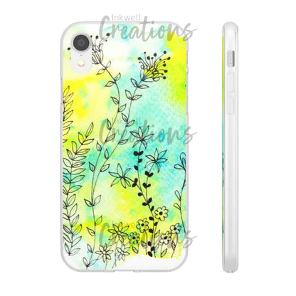 Bloomin Watercolour Flowers - Flexi Case Phone