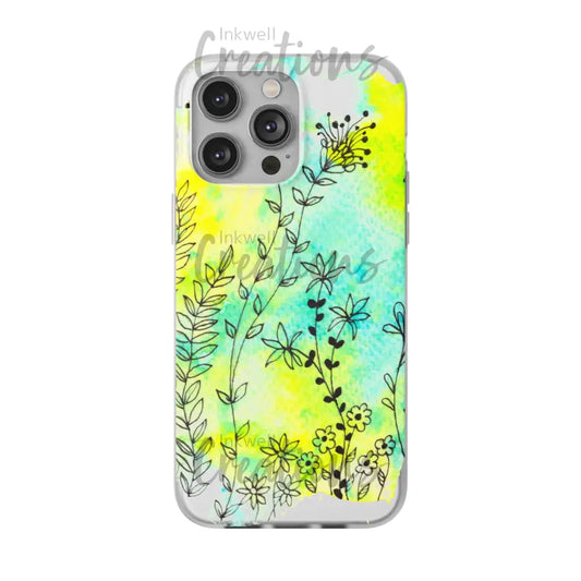Bloomin Watercolour Flowers - Flexi Case Phone