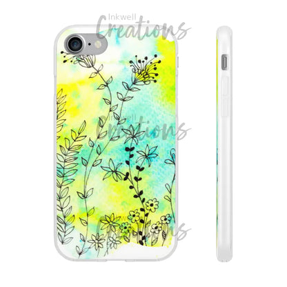 Bloomin Watercolour Flowers - Flexi Case Phone