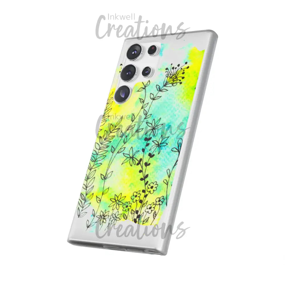 Bloomin Watercolour Flowers - Flexi Case Phone
