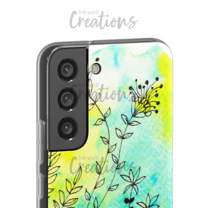 Bloomin Watercolour Flowers - Flexi Case Phone