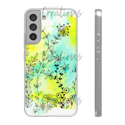 Bloomin Watercolour Flowers - Flexi Case Phone