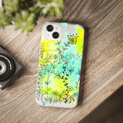 Bloomin Watercolour Flowers - Flexi Case Phone
