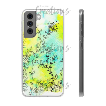 Bloomin Watercolour Flowers - Flexi Case Phone
