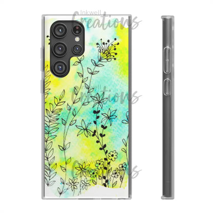 Bloomin Watercolour Flowers - Flexi Case Phone