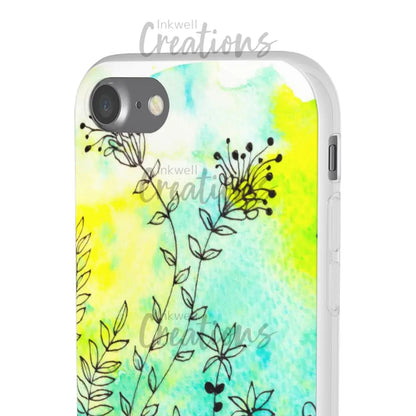 Bloomin Watercolour Flowers - Flexi Case Phone