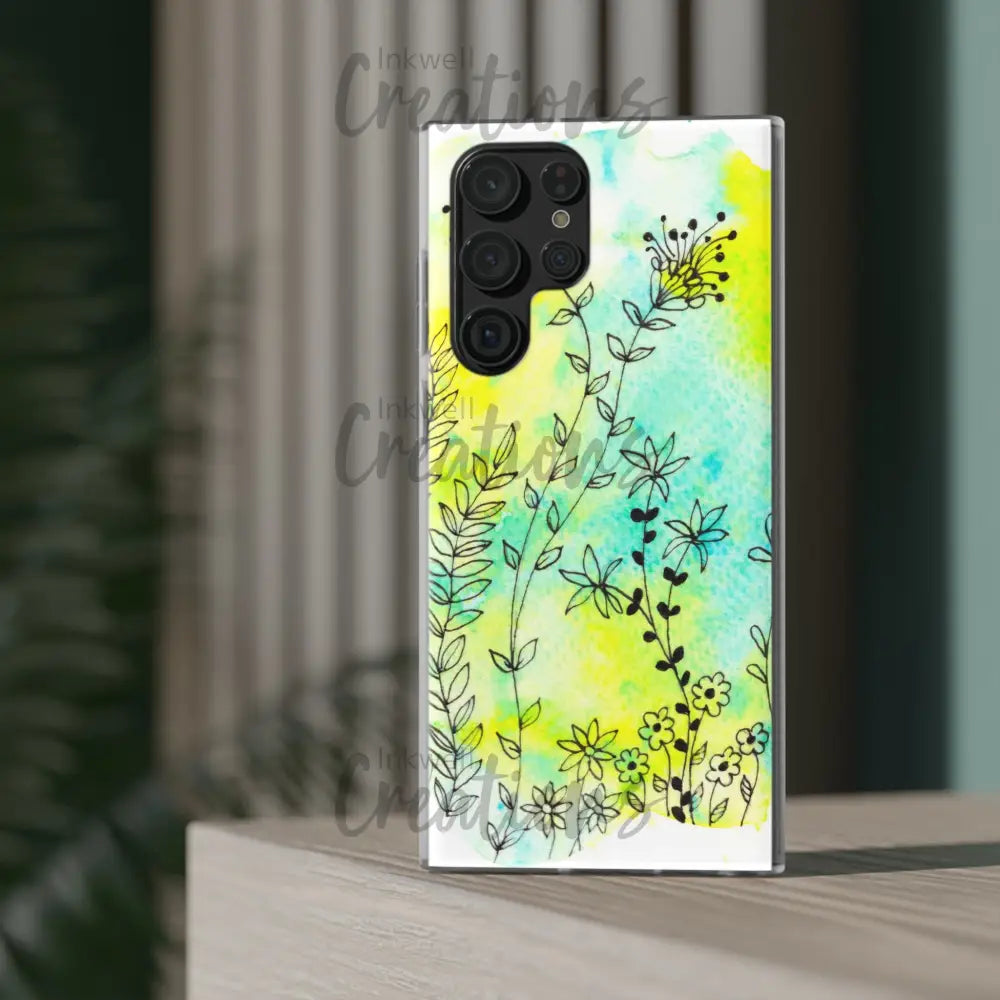Bloomin Watercolour Flowers - Flexi Case Phone