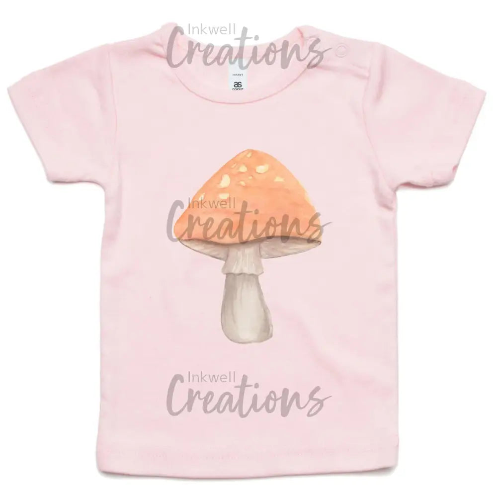 Mushroom - Infant Tee Pink / 0-3M
