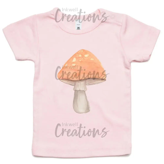 Mushroom - Infant Tee Pink / 0-3M