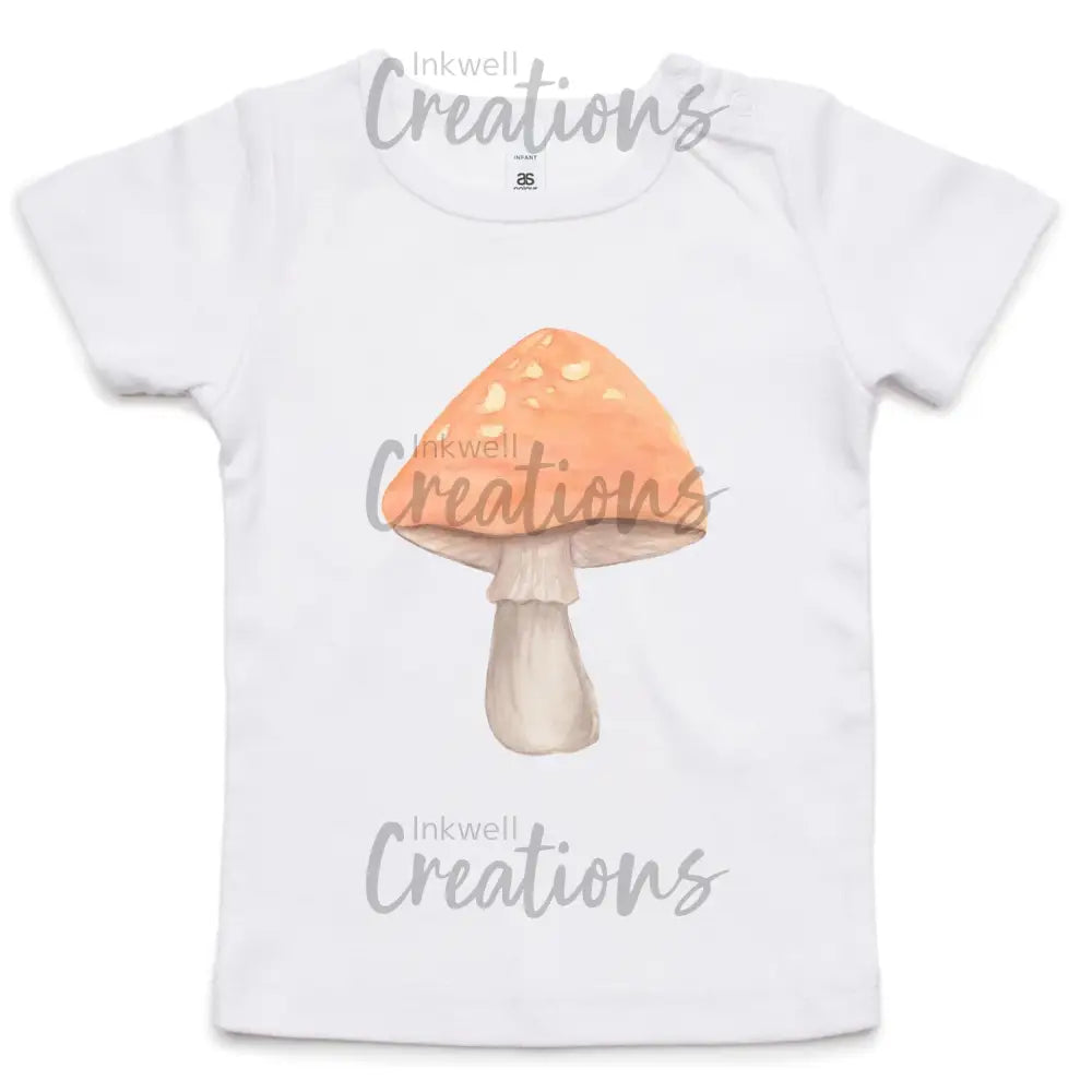 Mushroom - Infant Tee White / 0-3M
